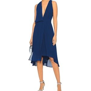 Haute Hippie Sleeveless Flow Hi/Low Minidress